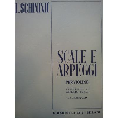 Luigi Schininà - Scale e Arpeggi per Violino (Vol. 3).